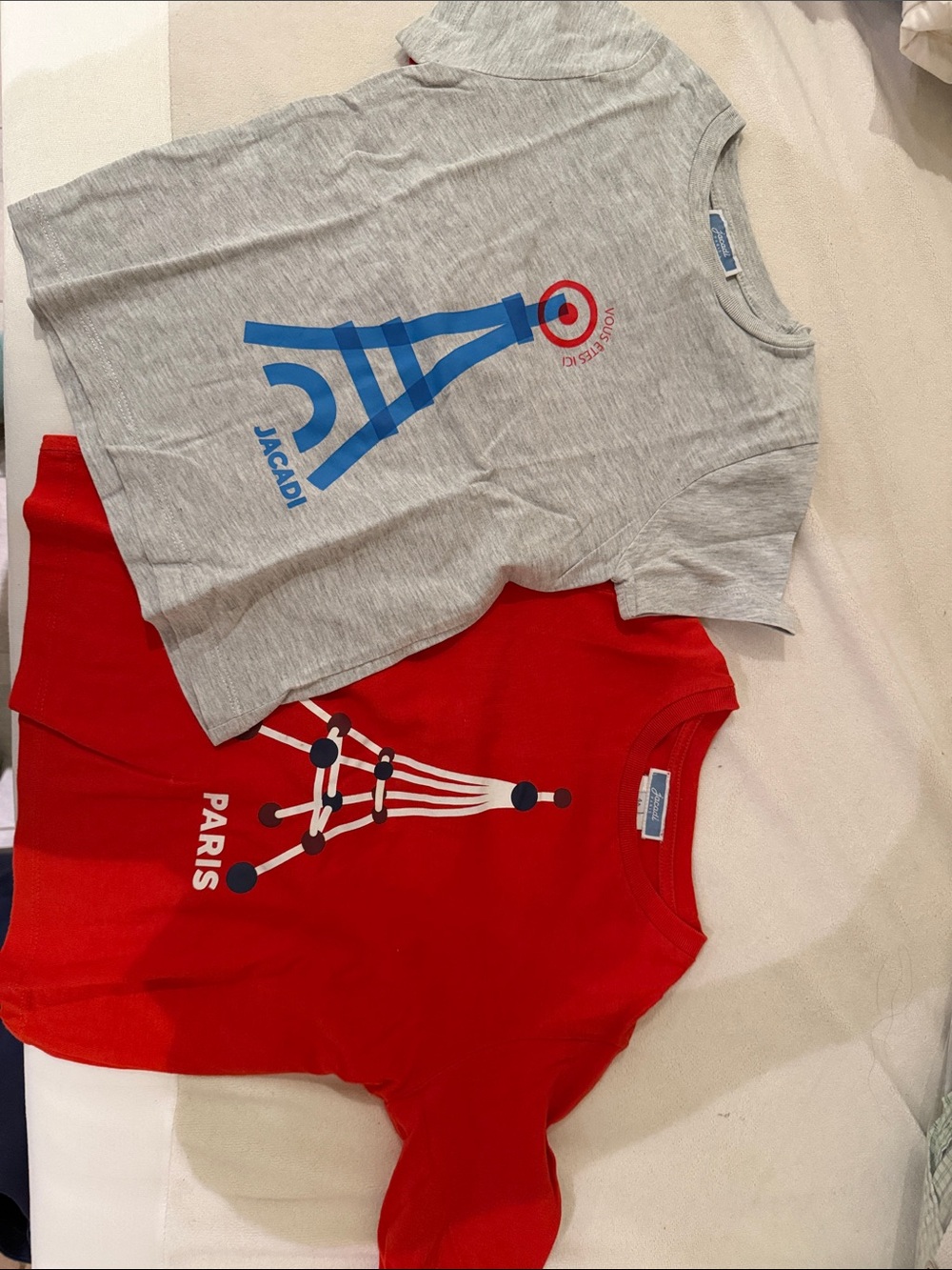 Jacadi Paris shirts in Grey and Red